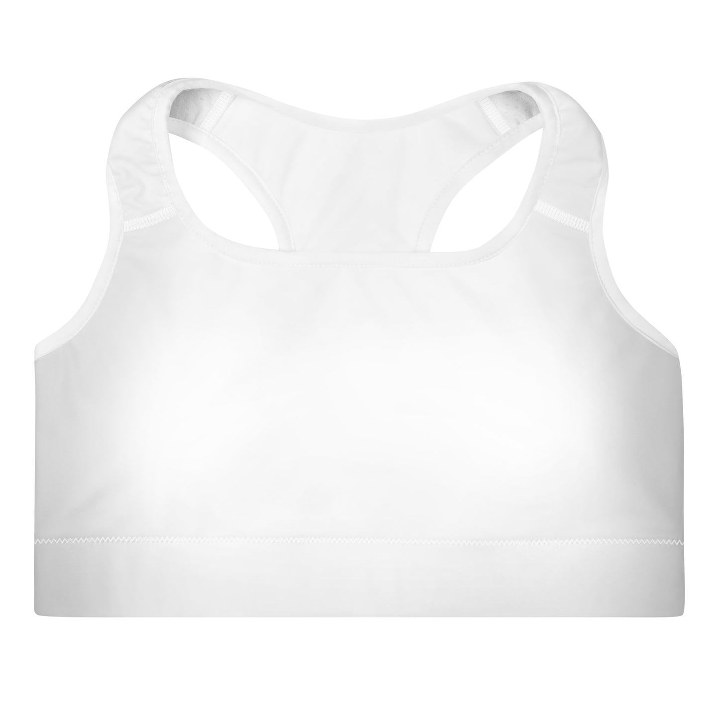 Clean Padded Skateboarding Sports Bra White