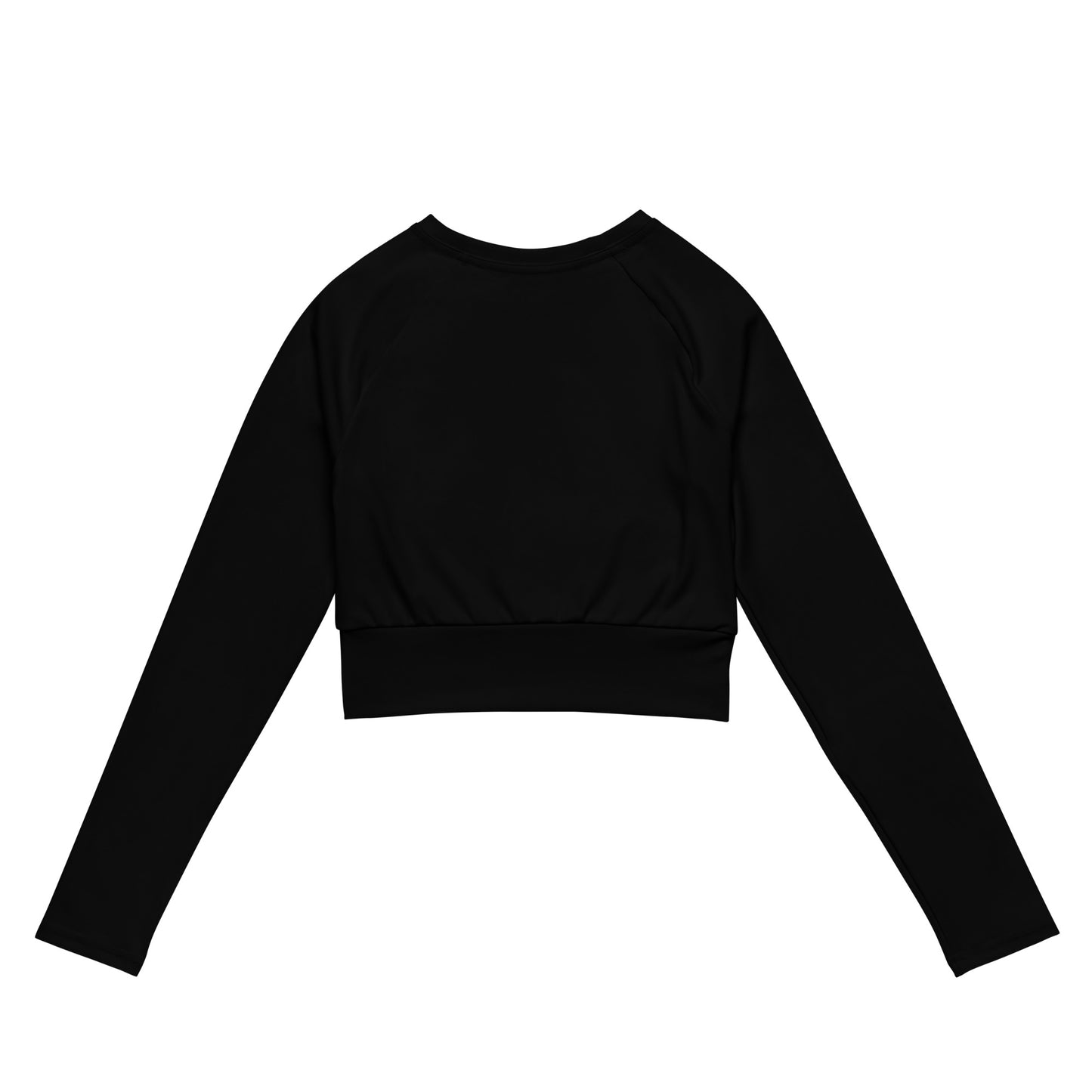 Clean Board Eco Skateboarding Long-Sleeve Crop Top Women Black