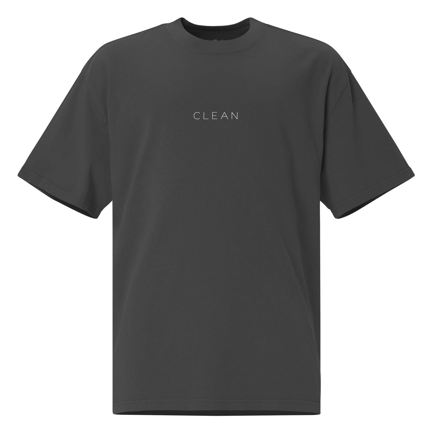 Clean Dark Oversized Faded T-shirt
