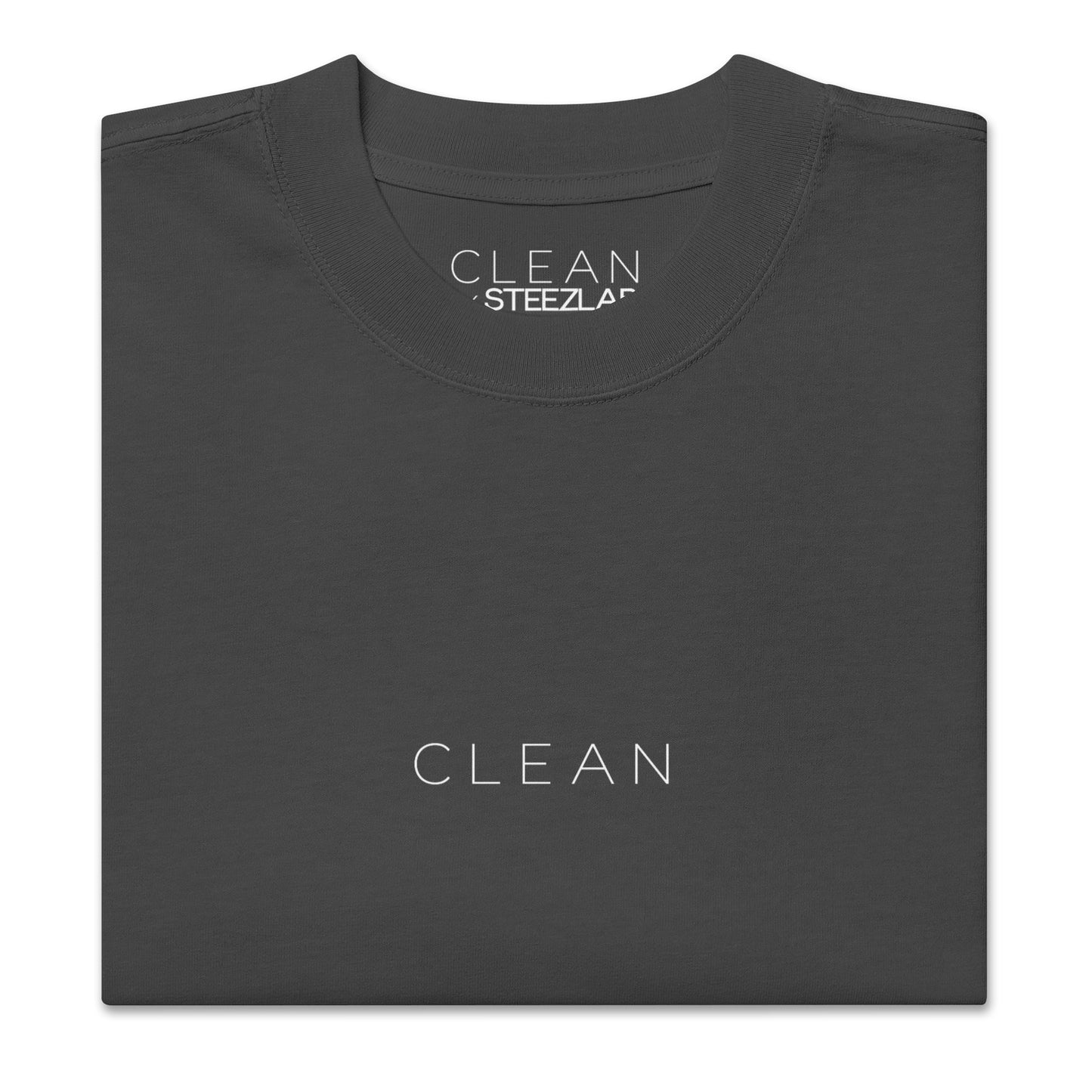 Clean Dark Oversized Faded T-shirt