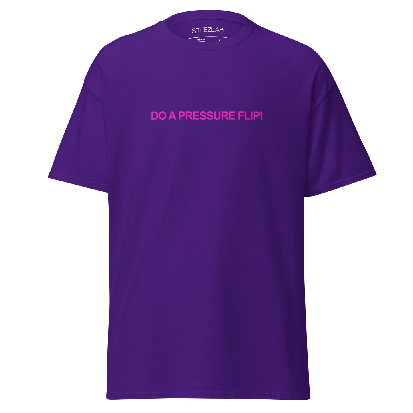 Do a pressure flip Classic Skate T-Shirt Pink
