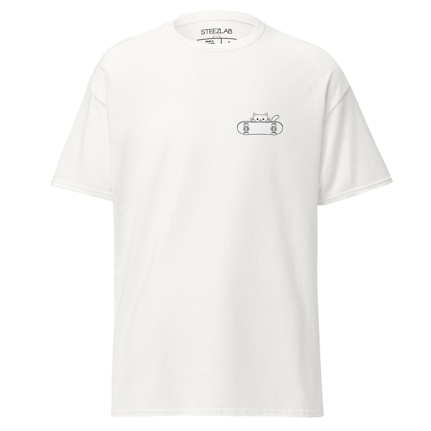 Cute Kawaii Skate Cat Classic Skate T-Shirt