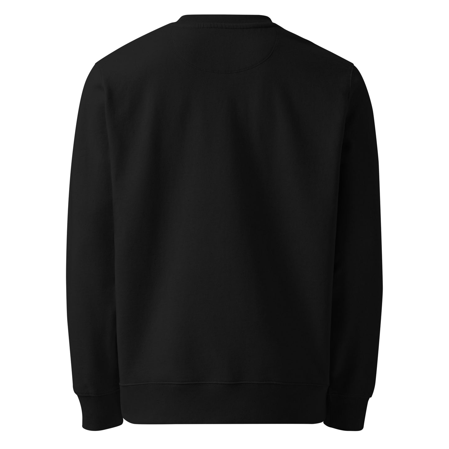 Steezlab Square Embroidery Organic Cotton Regular Skate Sweatshirt Black Stealth