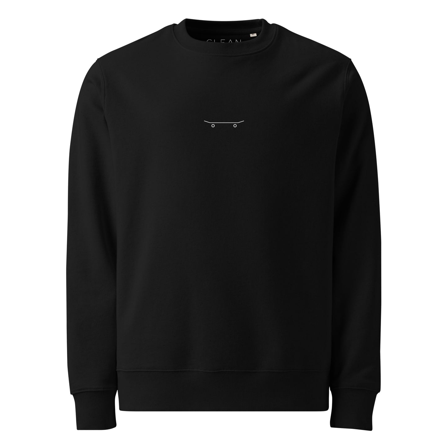 Clean Board Organic Cotton Regular Skate Sweatshirt Black