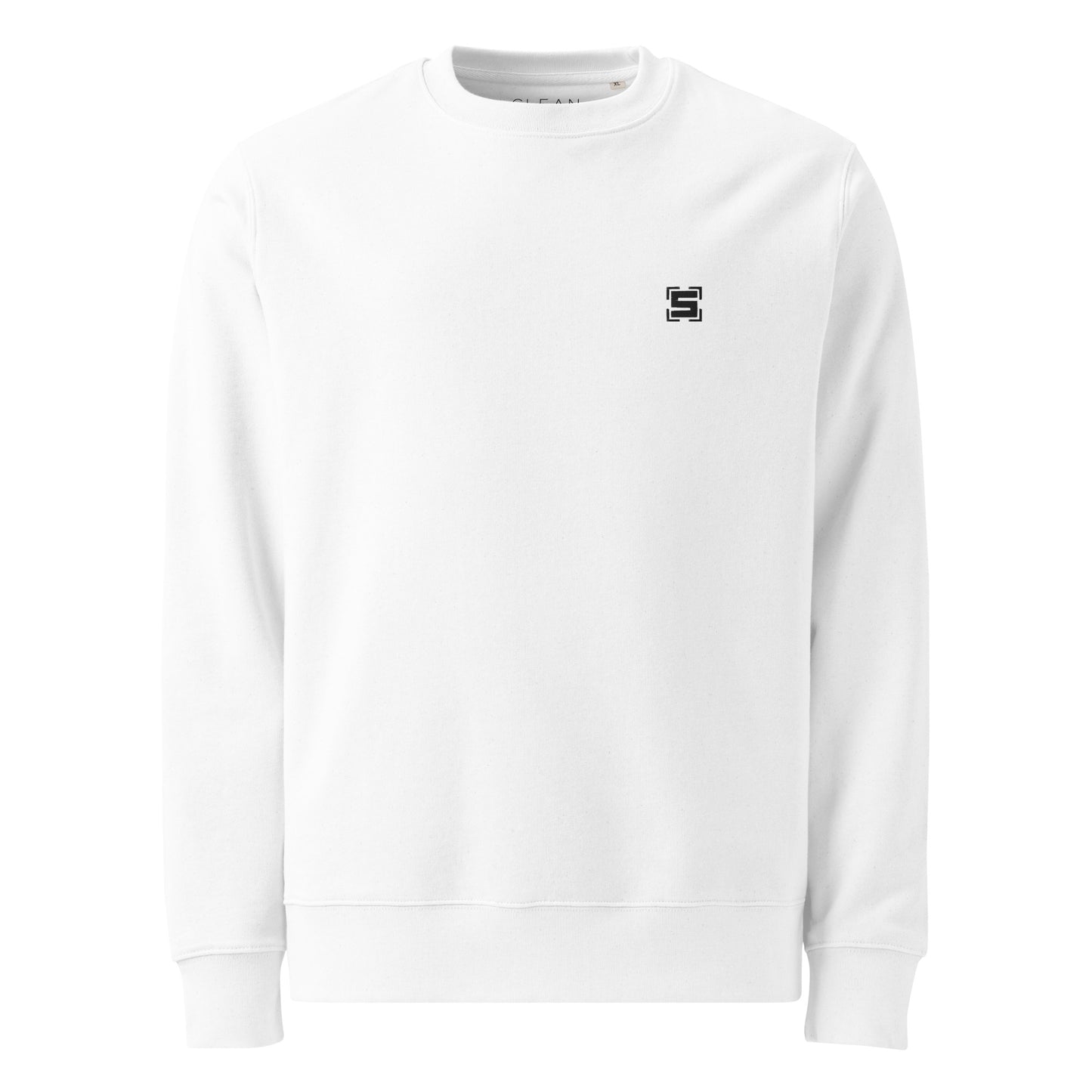 Steezlab Square Embroidery Organic Cotton Regular Skate Sweatshirt White