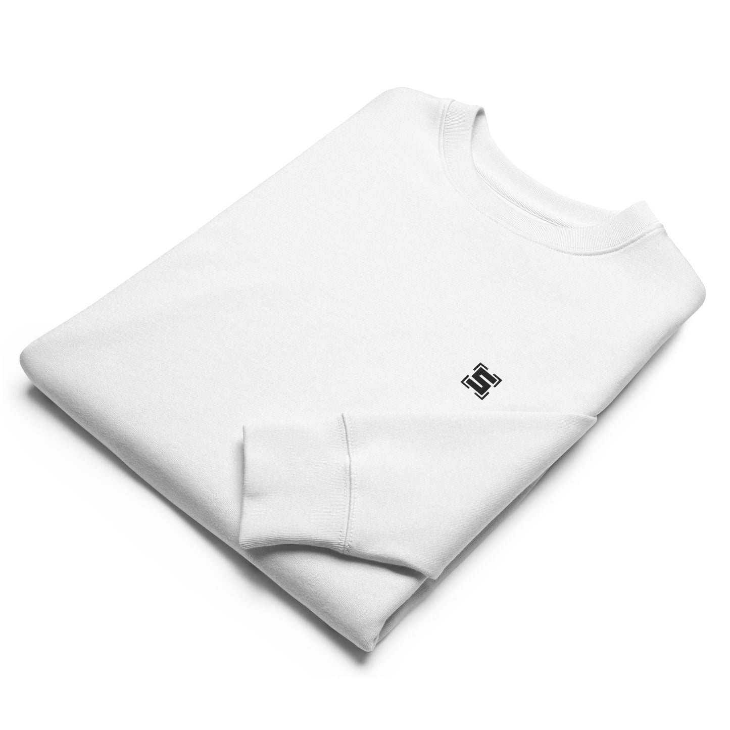 Steezlab Square Embroidery Organic Cotton Regular Skate Sweatshirt White