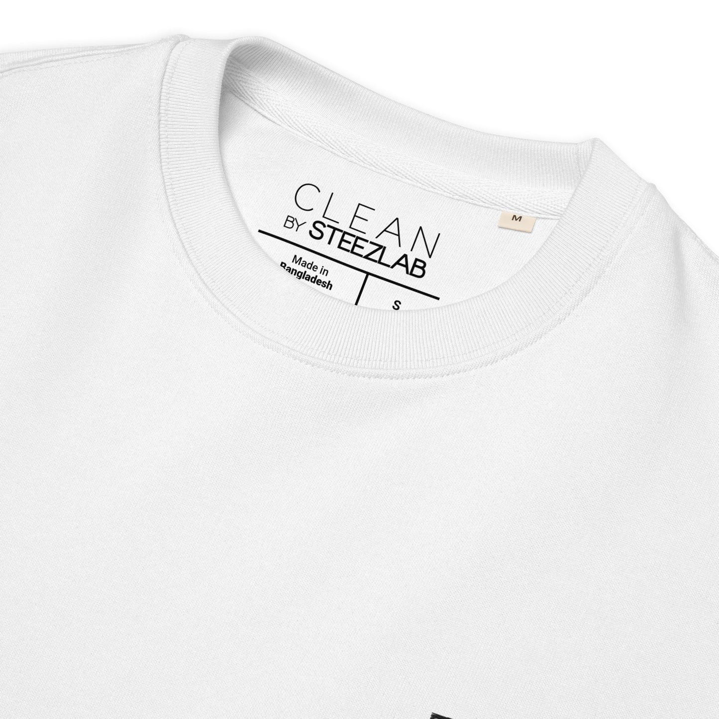 Steezlab Square Embroidery Organic Cotton Regular Skate Sweatshirt White