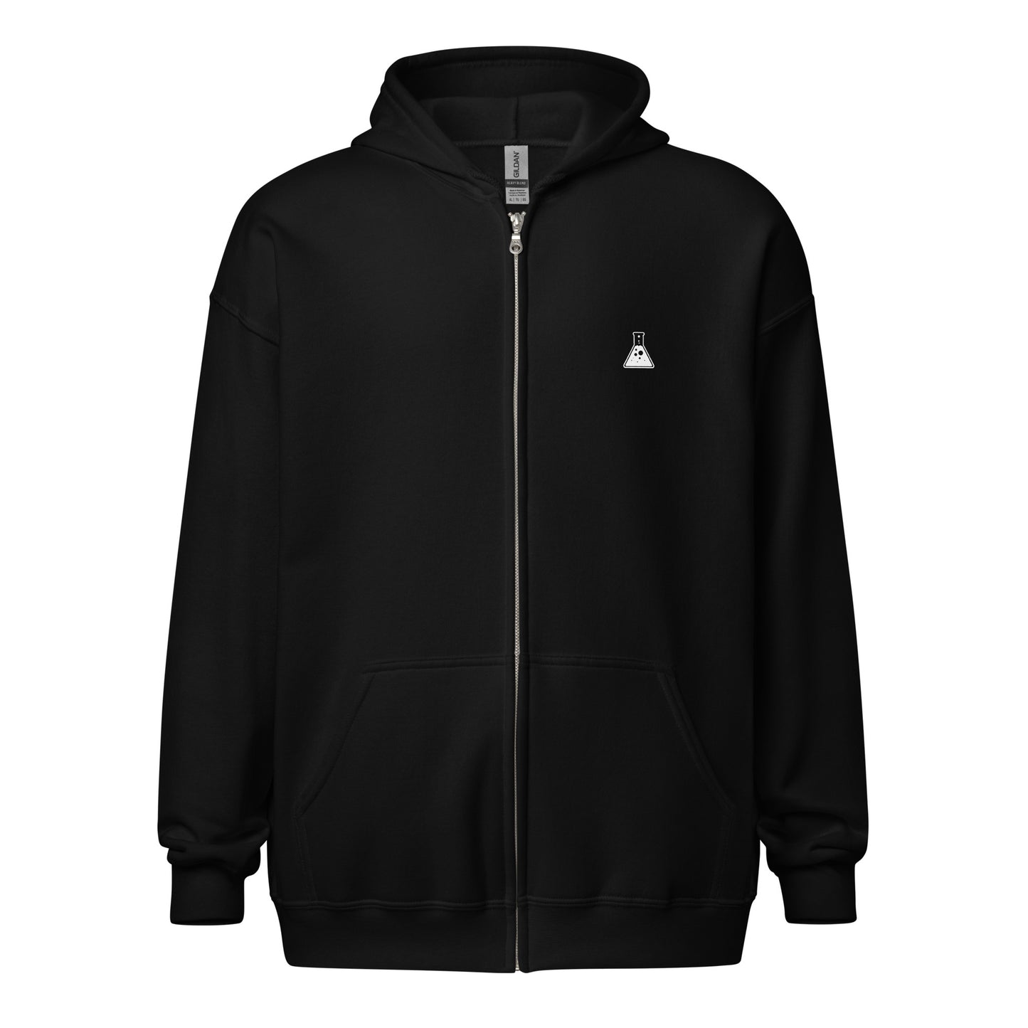 The Lab Heavy Cotton and Soft Fleece Zip Hoodie Black
