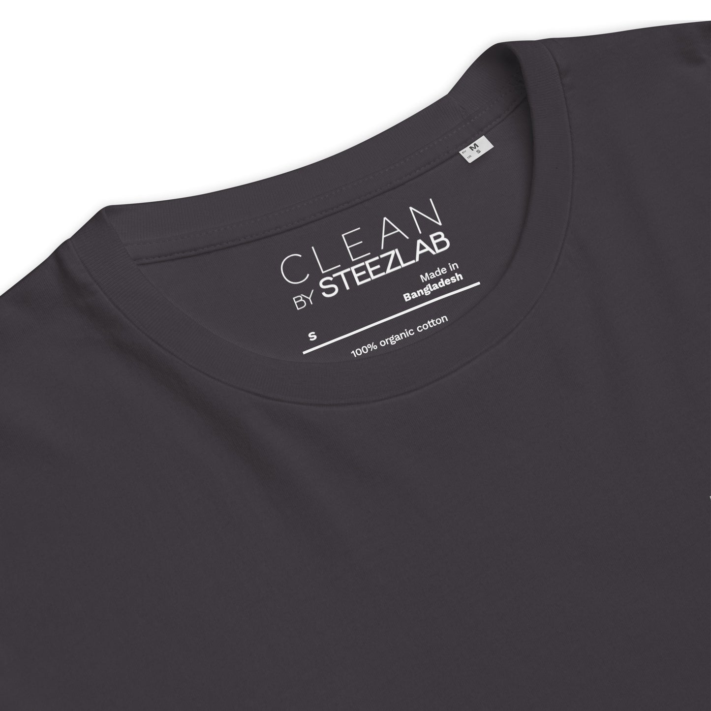 Steezlab Square Embroidery Organic Cotton Regular Skate T-Shirt Dark