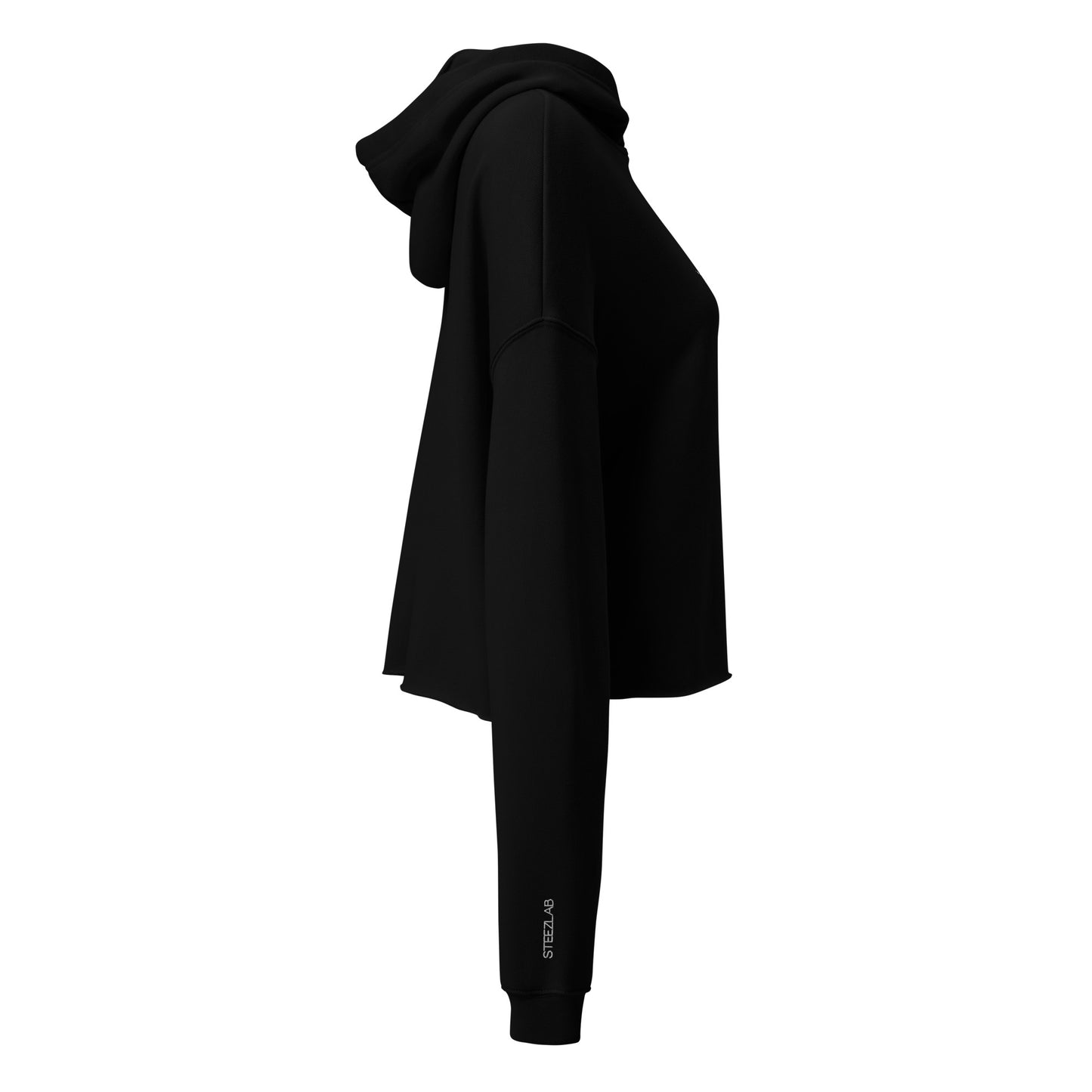 Clean Board Crop Hoodie Woman Dark by Steezlab