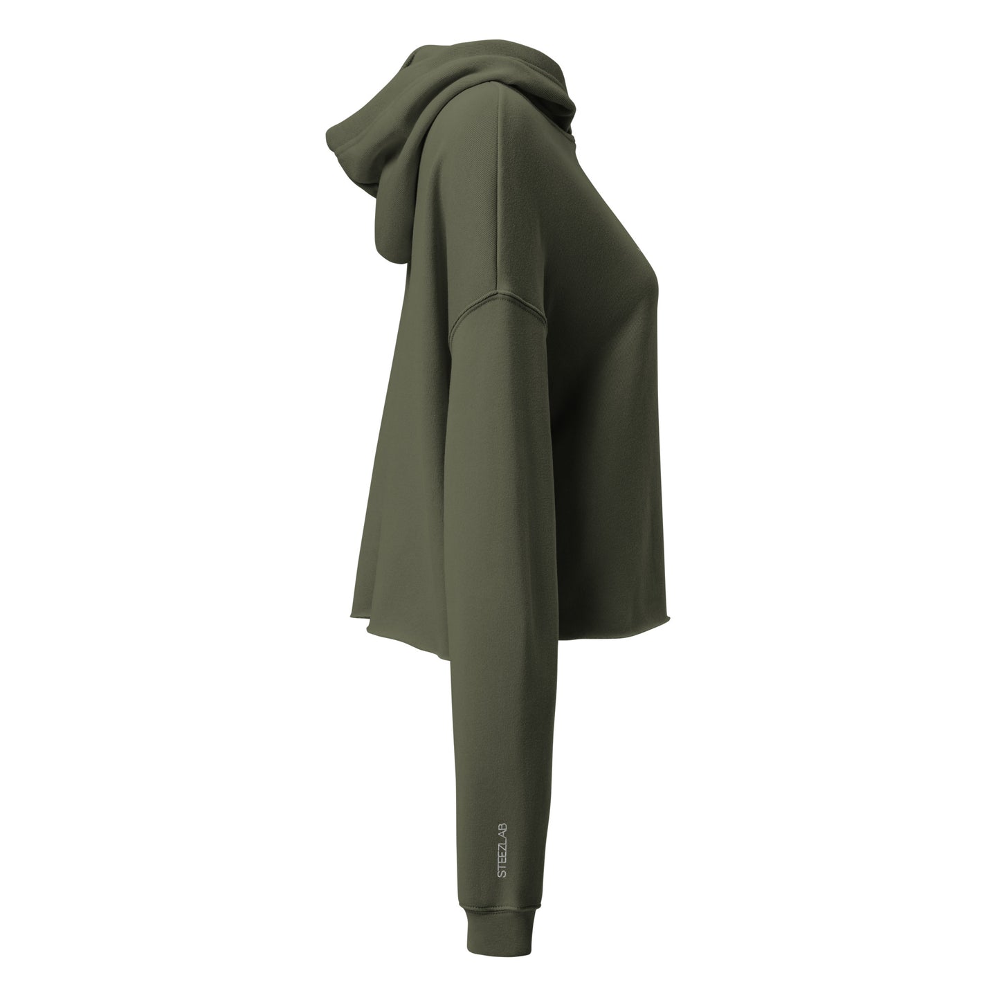 Clean Board Crop Hoodie Woman Dark by Steezlab