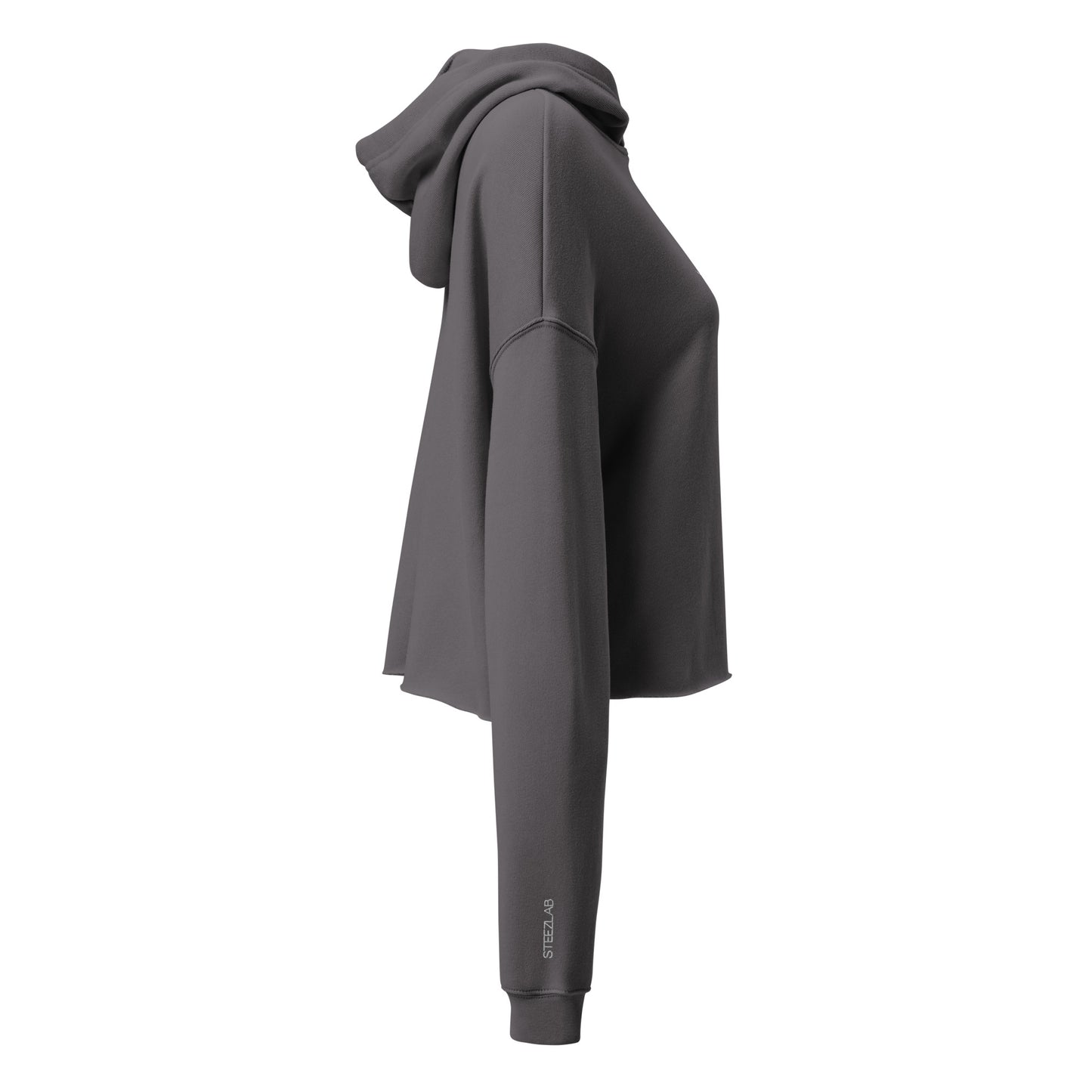 Clean Board Crop Hoodie Woman Dark by Steezlab